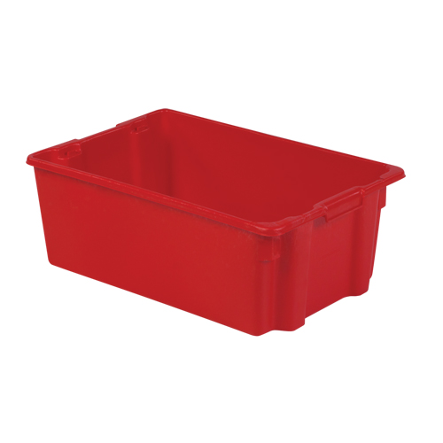 Polylewton Stack-N-Nest&reg; Containers, 10.5" x 28.4" x 18.7", Red Seaboard Timber Mart