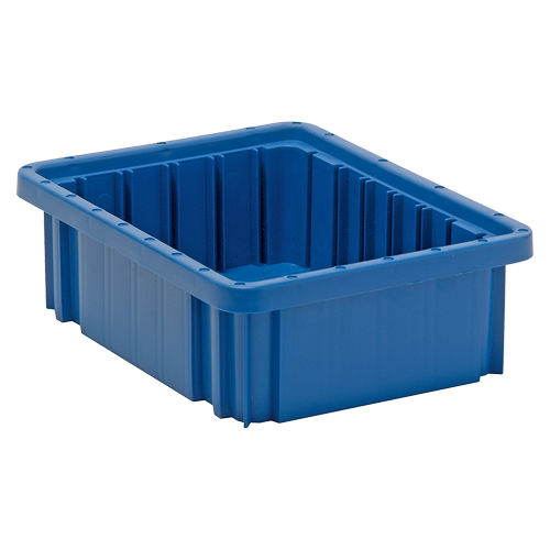 Contenants Divider Box, Plastique, 10,9" la x 8,3" p x 3,5" h, Bleu Seaboard Timber Mart