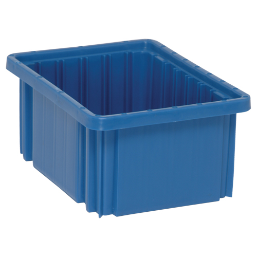 Contenants Divider Box, Plastique, 10,9" la x 8,3" p x 5" h, Bleu Seaboard Timber Mart