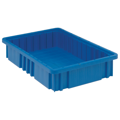 Contenants Divider Box, Plastique, 16,5" la x 10,9" p x 3,5" h, Bleu Seaboard Timber Mart