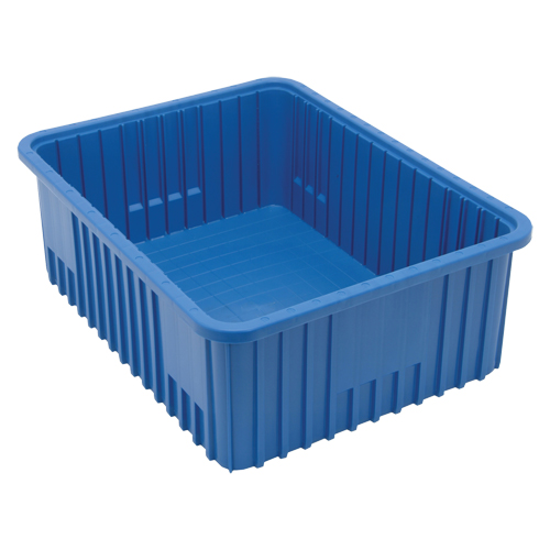 Contenants Divider Box, Plastique, 22,5" la x 17,5" p x 8" h, Bleu Seaboard Timber Mart