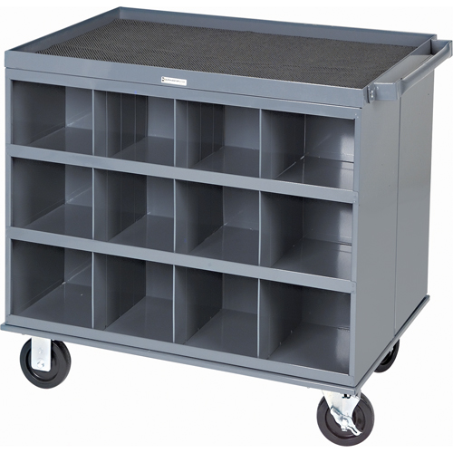 Heavy-Duty 2-Sided Mobile Carts/Work Stations, 1000 lbs. Capacity, 34" x W, 32" x H, 24" D, All-Welded Seaboard Timber Mart