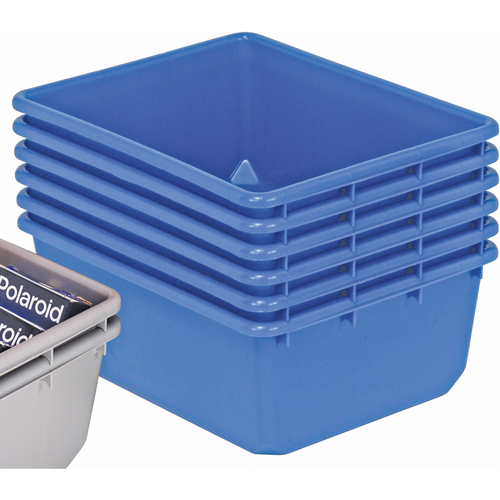 Contenants emboîtables QuanTub, 19" la x 24,5" p x 9,5" h, Bleu Seaboard Timber Mart