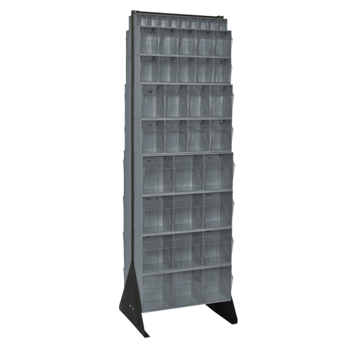 Tip-Out Bins Stand, 23-5/8" W x 16" D x 75" H, 72 Drawers Seaboard Timber Mart
