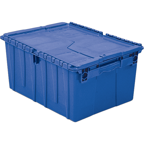 Contenants de distribution Flipak en plastique poly&eacute;thyl&egrave;ne (PE), 21,8" x 15,2" x 12,9", Bleu Seaboard Timber Mart