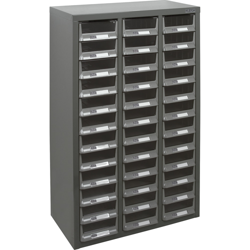 Casiers pour pi&egrave;ces KPC-100 , Acier galvanis&eacute;, 36 tiroirs, 23" x 11-2/5" x 36-9/10", Gris Seaboard Timber Mart