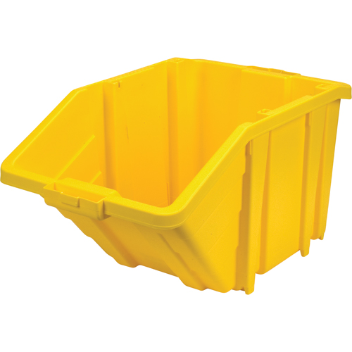 Jumbo Plastic Bin, 15-1/2" W x 13" H x 25" D, Yellow, 200 lbs. Capacity Seaboard Timber Mart