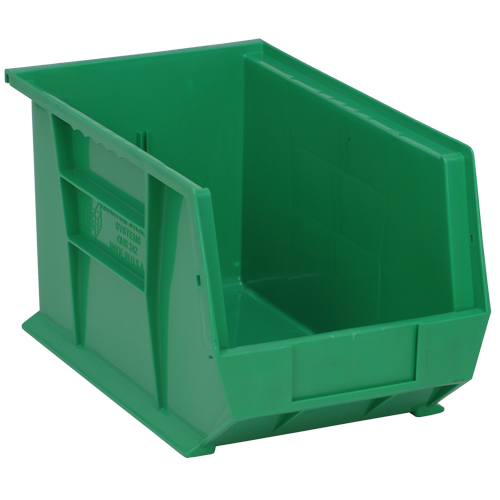 Bacs ultra empilable & suspendable, 8-1/4" la, 8" h x 13-5/8" p, Vert Seaboard Timber Mart