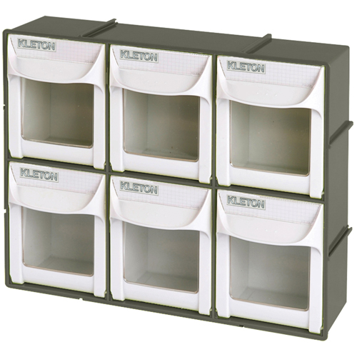 Heavy-Duty Tilt Bin, 11-3/4" W x 3-1/2" D x 9-3/4" H, 6 Drawers Seaboard Timber Mart