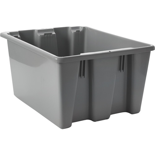 Stack & Nest Palletote Box, 10" x 15.5" x 19.5", Grey Seaboard Timber Mart