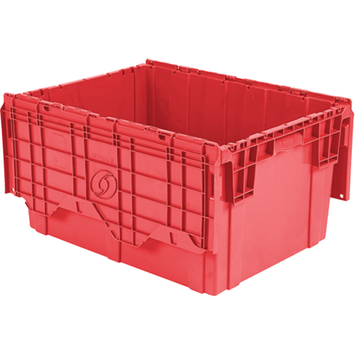 Contenants de distribution Flipak en plastique poly&eacute;thyl&egrave;ne (PE), 27,9" x 20,9" x 15,2", Rouge Seaboard Timber Mart