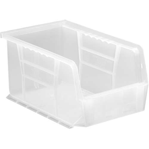 Bac transparent ultra empilable & suspendable, 6" la, 5" h x 9-1/4" p, Transparent Seaboard Timber Mart