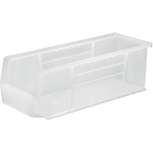Bac transparent ultra empilable & suspendable, 5-1/2" la, 5" h x 14-3/4" p, Transparent Seaboard Timber Mart