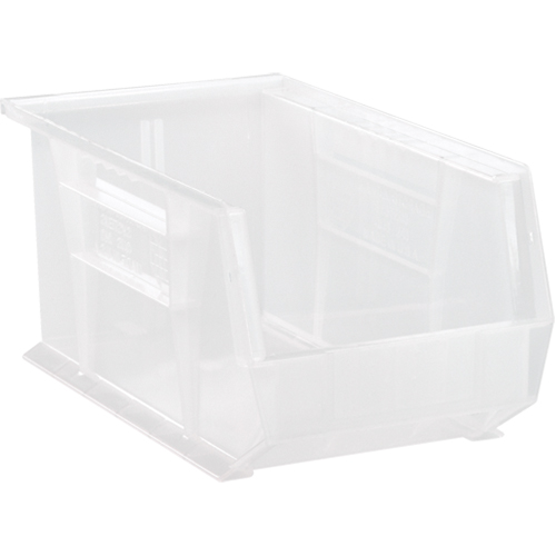 Clear-View Ultra Stack & Hang Bin, 8-1/4" W x 7" H x 14-3/4" D, Clear Seaboard Timber Mart