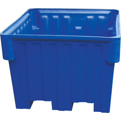 Nesting Forklift Bin, 42" W x 48" D x 30" H, Blue Seaboard Timber Mart