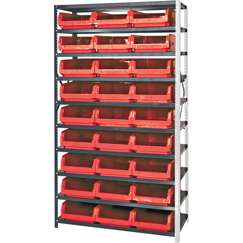 &eacute;l&eacute;ment de rayonnage avec bacs empilables, Acier, Bac Magnum, Capacit&eacute; 650 lb, 42" la x 76" h Seaboard Timber Mart