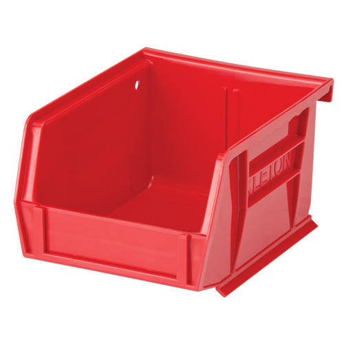 Stack & Hang Bin, 4-1/8" W x 3" H x 5-3/8" D, Red Seaboard Timber Mart