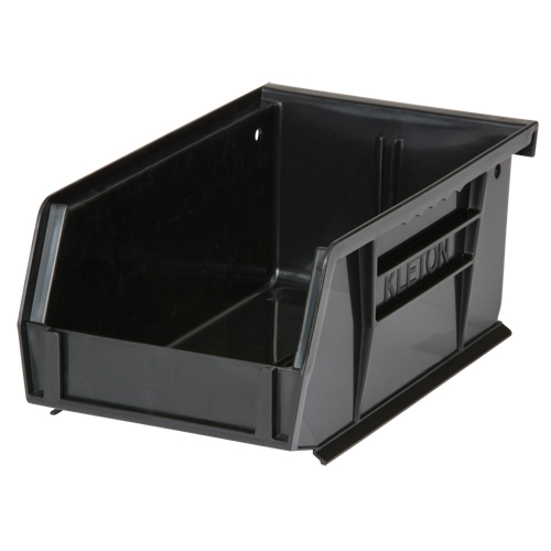 Stack & Hang Bin, 4-1/8" W x 3" H x 7-3/8" D, Black Seaboard Timber Mart
