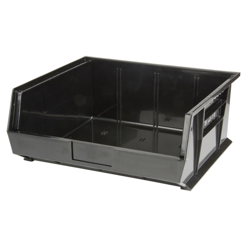 Stack & Hang Bin, 16-1/2" W x 7" H x 14-3/4" D, Black Seaboard Timber Mart