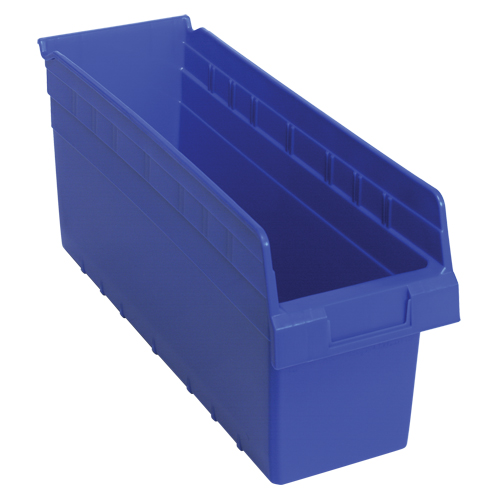 Bacs pour &eacute;tag&egrave;re Store-Max, 6-5/8" la x 8" H x 17-7/8" p, Bleu, Capacit&eacute; 56 lb Seaboard Timber Mart