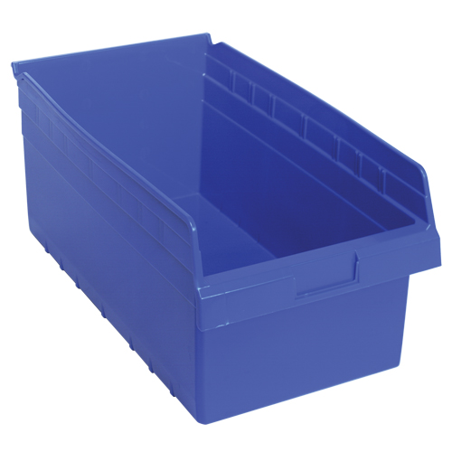 Bacs pour &eacute;tag&egrave;re Store-Max, 11-1/8" la x 8" H x 17-7/8" p, Bleu, Capacit&eacute; 56 lb Seaboard Timber Mart