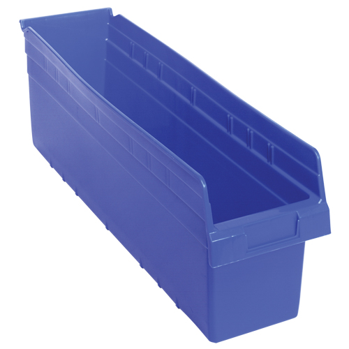 Bacs pour &eacute;tag&egrave;re Store-Max, 6-5/8" la x 8" H x 23-5/8" p, Bleu, Capacit&eacute; 68 lb Seaboard Timber Mart