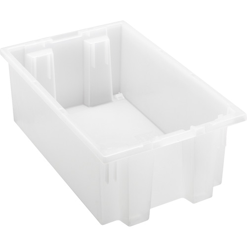 Contenant robuste Stack & Nest, 6" x 11" x 18", Transparent Seaboard Timber Mart