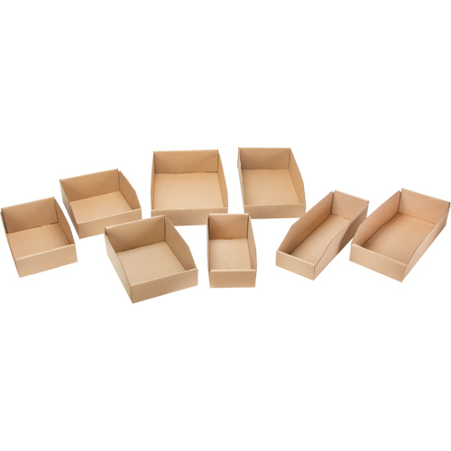 Boîtes profondes en carton ondul&eacute;, 2-7/8" la x 17-1/4" p x 4-1/2" h, Beige Seaboard Timber Mart