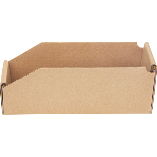 Boîtes profondes en carton ondul&eacute;, 3-3/4" la x 11-1/4" p x 4-1/2" h, Beige Seaboard Timber Mart