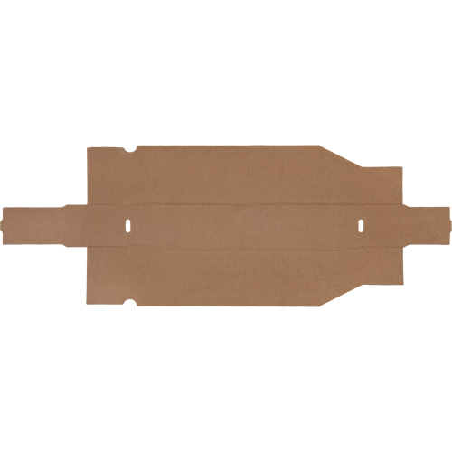 Boîtes profondes en carton ondul&eacute;, 1-7/8" la x 17-1/8" p x 4-1/2" h, Beige Seaboard Timber Mart