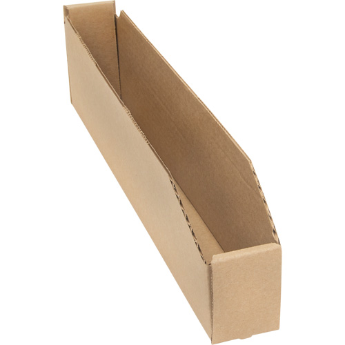 Boîtes profondes en carton ondul&eacute;, 2-7/8" la x 17-1/4" p x 4-1/2" h, Beige Seaboard Timber Mart
