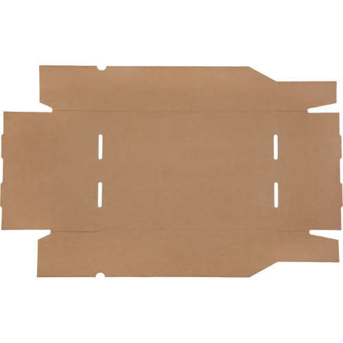 Boîtes profondes en carton ondul&eacute;, 11-3/4" la x 17-1/4" p x 4-1/2" h, Beige Seaboard Timber Mart