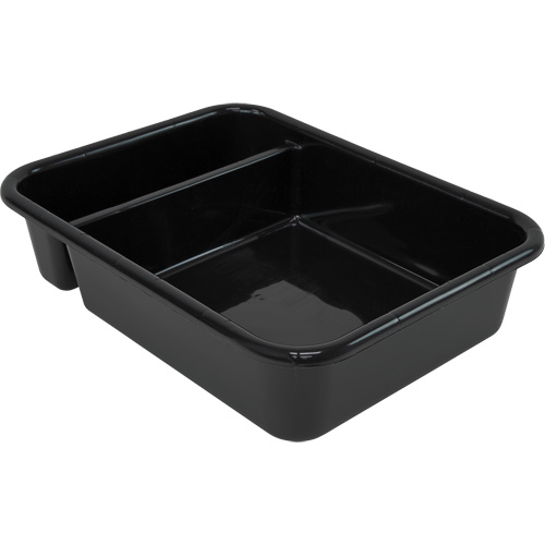 Bac d'entreposage tout usage &agrave; compartiment, 7" ha x 15" p x 20" lo, Plastique, Noir Seaboard Timber Mart