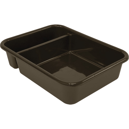 Bac d'entreposage tout usage &agrave; compartiment, 5" ha x 15" p x 20" lo, Plastique, Brun Seaboard Timber Mart