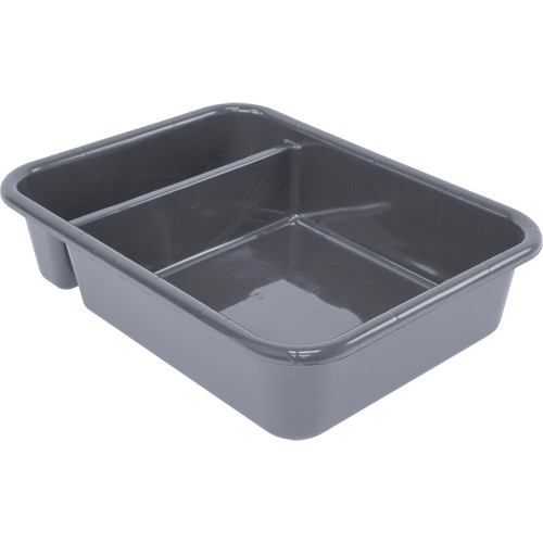 Bac d'entreposage tout usage &agrave; compartiment, 5" ha x 15" p x 20" lo, Plastique, Gris Seaboard Timber Mart