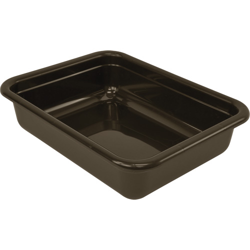 Bac d'entreposage tout usage &agrave; fond plat, 5" ha x 17" p x 22" lo, Plastique, Gris Seaboard Timber Mart
