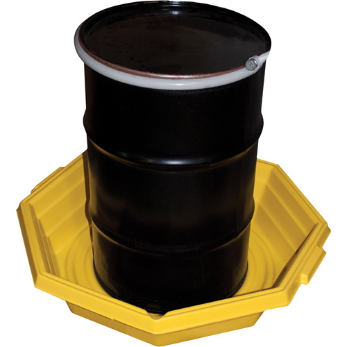 Drums-up Trays, 37.5" L x 37.5" W x 7.5" H, 20 US gal. Spill Capacity Seaboard Timber Mart