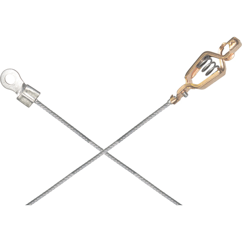 Light-Duty Bonding & Grounding Wire Assemblies - Alligator Clip & 1/4" Terminal Connectors Seaboard Timber Mart