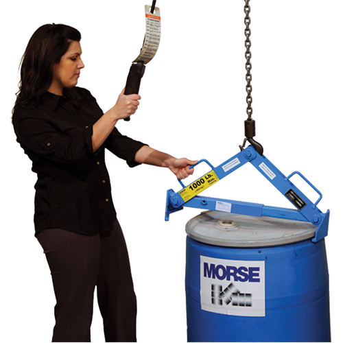 Drum Lifter, 30 - 85 US Gal. (25 - 70 Imperial Gal.), 1000 lbs./454 kg. Cap. Seaboard Timber Mart