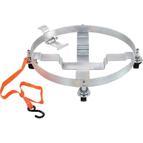 Chariots &agrave; inclinaison pour baril, Acier, Capacit&eacute;e 1200 lb, Diam&egrave;tre 23-1/2", Roue en Fonte Seaboard Timber Mart