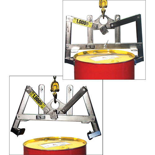 Leveurs de baril verticaux automatiques, 55 gal. US (45 gal. imp.), Cap. 1000 lb/454 kg Seaboard Timber Mart