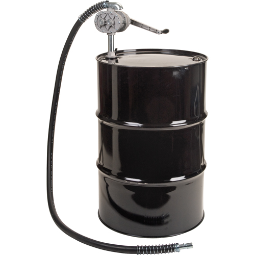 Rotary Lobe Type Drum Pump, Aluminum/Steel, Fits 55 Gal., 1 liter per revolution Seaboard Timber Mart