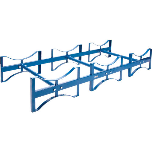 Drum Stacking Rack, 3 Drums, 2400 lbs. Capacity, 71-1/2" W x 30" D x 12-1/2" H Seaboard Timber Mart