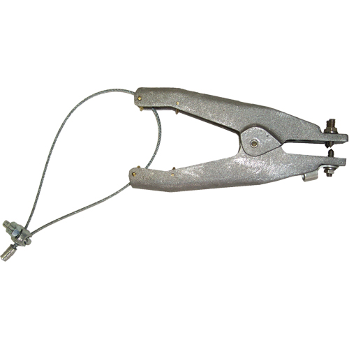 Static Grounding Clamp (GAT Series), Cast Aluminum Body Material, Stainless Steel Cup Point Material, 1 Isolated Point Configuration, 1-1/4" Max. Opening Seaboard Timber Mart