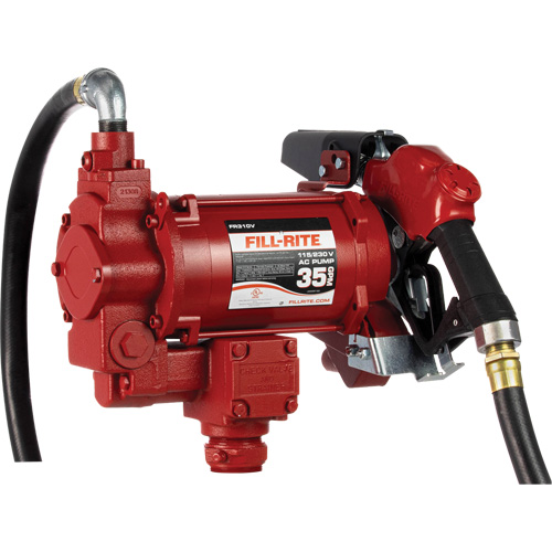 Pompes c. a. utilitaires &agrave; soupape rotative avec embout, 115/230 V, 35 gal./min Seaboard Timber Mart