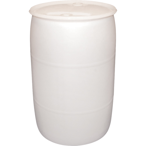 Polyethylene Drums, 55 US gal (45 imp. gal.), Closed Top, Natural Seaboard Timber Mart
