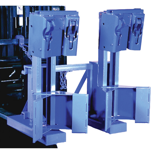 Manipulateur de barils MORSPEED 1500 pour chariot &eacute;l&eacute;vateur, Pour 30 - 85 gal. US (25 - 70 gal. imp.) Seaboard Timber Mart