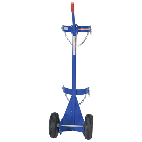 Chariot pour bouteille de gaz, Roues Pneumatique, Base de 12" la x 15-1/2" lo, 500 lb Seaboard Timber Mart