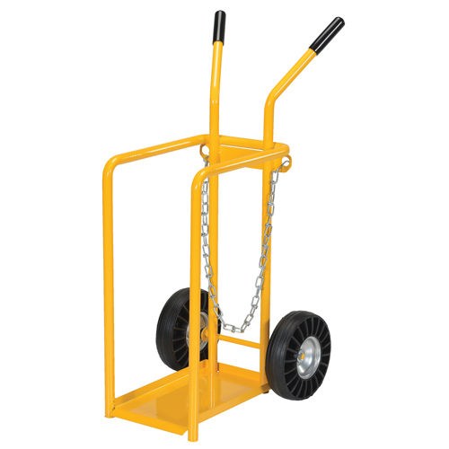 Chariot pour bouteille de gaz, Roues Caoutchouc moul&eacute;, Base de 9-13/16" la x 16" lo, 150 lb Seaboard Timber Mart