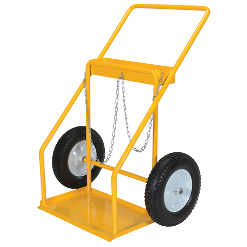 Chariot pour bouteille de gaz, Roues Caoutchouc, Base de 22" la x 14-1/8" lo, 250 lb Seaboard Timber Mart